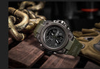 Sports Dual Display Movement Multi-kinetic Energy Electronic Watch