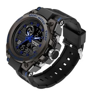 Sports Dual Display Movement Multi-kinetic Energy Electronic Watch