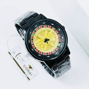 Stylish Roulette Dial Wrist Watch