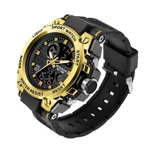 Sports Dual Display Movement Multi-kinetic Energy Electronic Watch