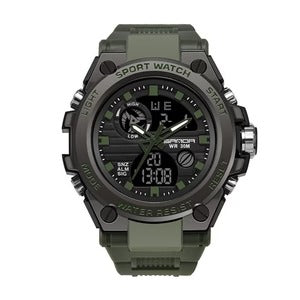 Sports Dual Display Movement Multi-kinetic Energy Electronic Watch